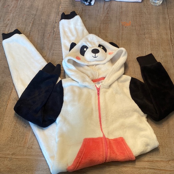 Tucker + Tate Other - 💕🤍🖤Tucker + Tate girls panda fleece onesie size 8-10💕🤍🖤